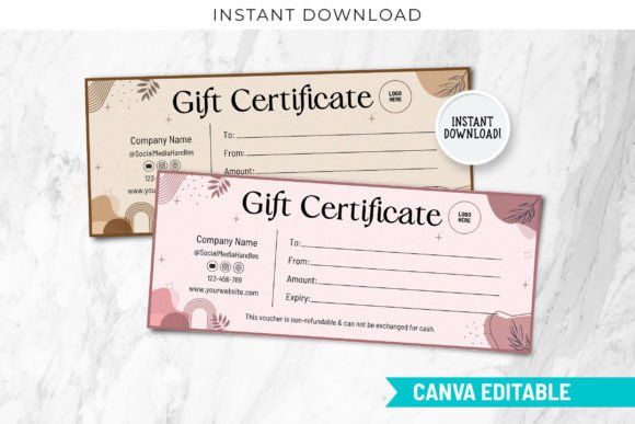 Boho Canva Gift Certificate Voucher Temp: A Strategic Tool for Personalized Gifting and Branding