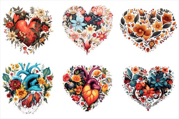 Love Flower Vector Icon Set: A Versatile Design Resource for Creative Projects