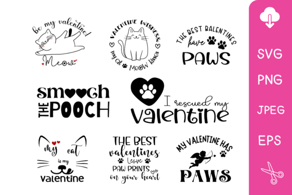 My Valentine Has Paws: A Creative SVG Kit for Pet Lovers and DIY Enthusiasts