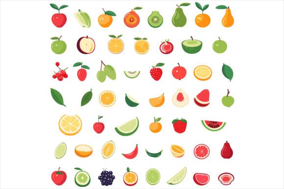 Vegetable Food and Fruits Vector: A Creator’s Essential Design Asset